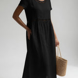 Adrienne | Abito Midi Cotone Ricamato