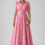 Aurelia | Abito Maxi Floreale Cinturato