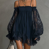 Celestine | Abito Mini Chiffon Spalla Scoperta