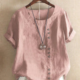 Coralie | T-Shirt Estiva Rilassata Orlo Asimmetrico