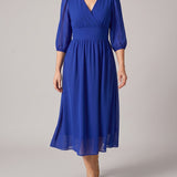 Isolde | Abito Midi Chiffon Maniche Tre Quarti