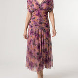 Isolte | Abito Midi Monospalla Chiffon