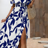 Lenith | Abito Maxi Scollo V Fluido
