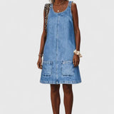 Linea | Abito Midi Denim Elegante