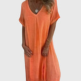 Lirien | Abito Midi Scollo V Leggero