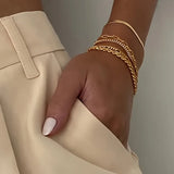 Lúme | Set di Bracciali Sovrapposti Catena