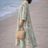 Lunaire | Abito Midi Floreale Scollo a V