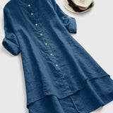 Marisol | Abito Midi Camicia Collo Morbido