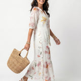 Marlena | Abito Midi Floreale Balze
