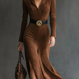 Marlene | Abito Midi Camicia Scollo Colletto