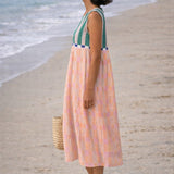 Pastels | Abito Midi Righe Pastello