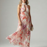 Solaris | Abito Maxi Halter Floreale Leggero