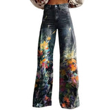 Solstae | Pantaloni Gamba Larga Stampati Bohème