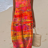Solstice | Abito Midi Patchwork Senza Maniche