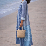Thalassa | Abito Midi Scollo a V Stampa Geometrica