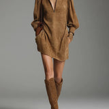 Vesper | Abito Mini Collo Alto Zip