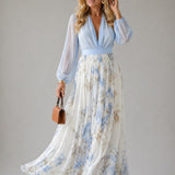 Violetta | Abito Maxi Floreale Fluido