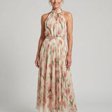 Violetta | Abito Midi Halter Floreale