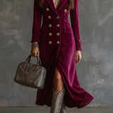 Vittoria | Abito Blazer Velluto Lungo